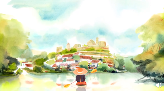 水墨风格解谜游戏《Dordogne》游玩演示 画风独特 冒险游戏 不支持 纪念品 2岁 房子 风格 纪念 解密 水墨 中文 画风 回忆 冒险 dog imi 新闻资讯  第2张