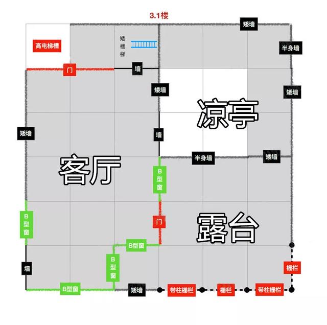 明日之后浮空房建造教程：浮空房子设计图纸 平面 绝对 高度 平面设计 平面设计图 教程 图纸 明日 明日之后 房子设计 房子设计图 设计图 房子 新闻资讯  第9张