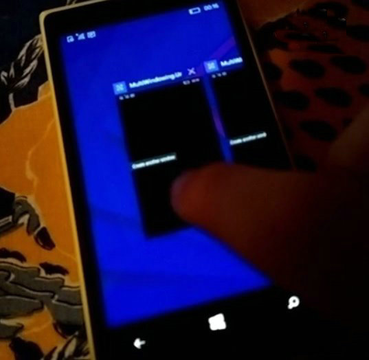 Win10 Mobile手机支持同款应用多窗口演算 单独 曝光 商店 硬件 via another emo 多窗口 分屏 同款 新闻资讯  第1张