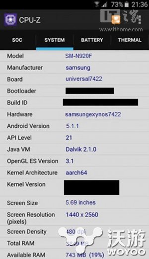 三星Note5配置正式曝光：Exynos 7422强势回归 摄像头 基带 跑分 存储 截图 像素 回归 曝光 处理器 nos 新闻资讯  第2张