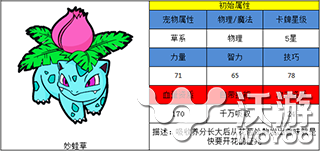 《口袋妖怪3D》初始宠物哪个好宠物选择攻略 宠物小精灵 防御 手持 妙蛙种子 种子 哪个好 口袋 妖怪 口袋妖怪 宠物 新闻资讯  第2张