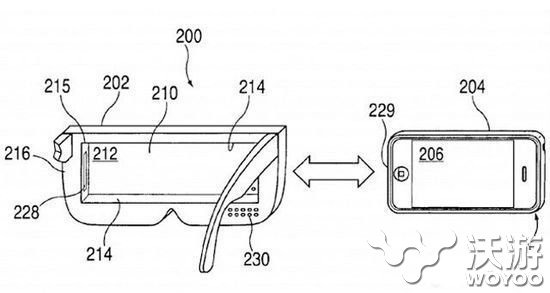 苹果获新专利 iPhone内嵌头戴设备体验虚拟现实 便携 框架 美国 眼前 远程 iphone 配件 苹果 虚拟现实 新闻资讯  第2张