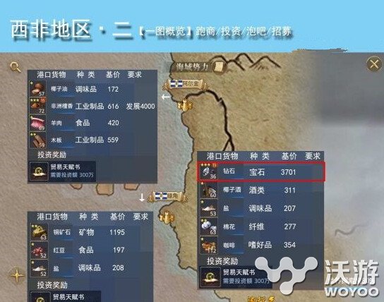 大航海之路西非地区如何跑商？西非地区投资地点图文一览 领地 出货 小伙伴 加勒比 意想不到 图文 地点 之路 跑商 航海 大航 大航海 大航海之路 新闻资讯  第1张