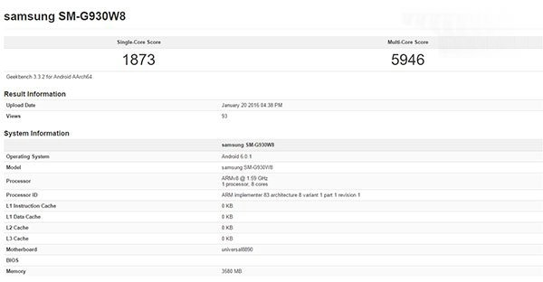 三星自家处理器Exynos8890跑分曝光 硬件 YN 曝光 跑分 s8 处理器 nos 新闻资讯  第1张