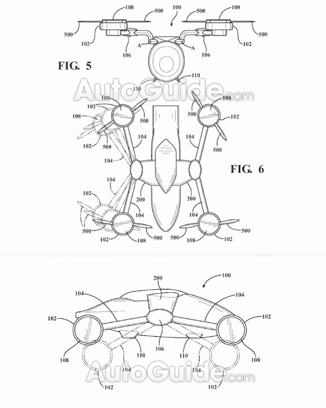 丰田最新飞行汽车专利：轮毂当“直升机”螺旋桨 燃料 野心 制造 直升机 旋转 飞行汽车 飞行模式 轮胎 车轮 飞行 新闻资讯  第2张