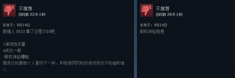 《怪物猎人：世界》Steam好评率跌破50% 联机络问题被玩家狂吐槽 单机 一开始 卡普空 steam 强烈 网络问题 怪物猎人 怪物 猎人 新闻资讯  第2张