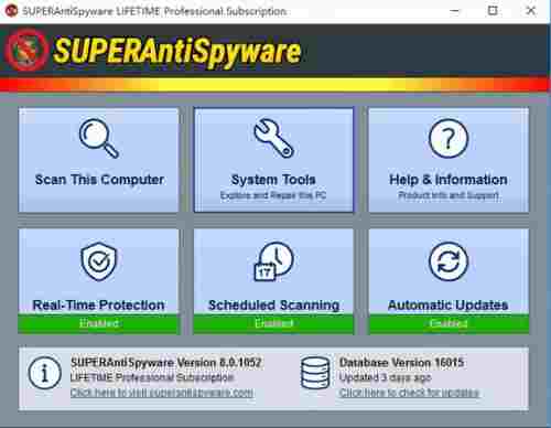 SUPERAntiSpyware免费版(安全保护软件) 电脑 计算机 注册表 系统软件 病毒 ar war 文件 恶意 扫描仪 软件下载  第1张