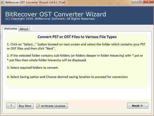 BitRecover OST Converter Wizard中文破解版(OST格式转换工具) BitRecover eco Converter ar 文件格式 ver 文件 look OST O 软件下载  第1张