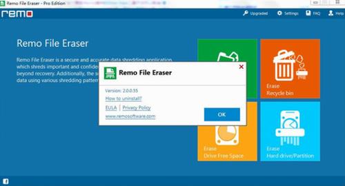 Remo File Eraser(永久删除数据软件) 文件夹 on strong ase emo File Eraser Remo 2 文件 软件下载  第1张