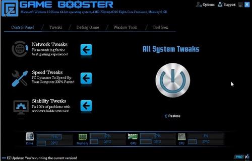 EZ Game Booster PRO(系统优化工具) 破解 游戏 in EZ Game Booster O on 2 strong 软件下载  第1张