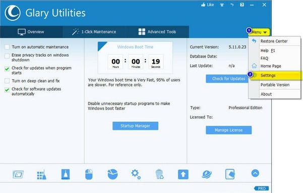 Glary Utilities Free(系统优化软件) Glary strong lit Utilities 11 U ar on 文件 2 软件下载  第2张