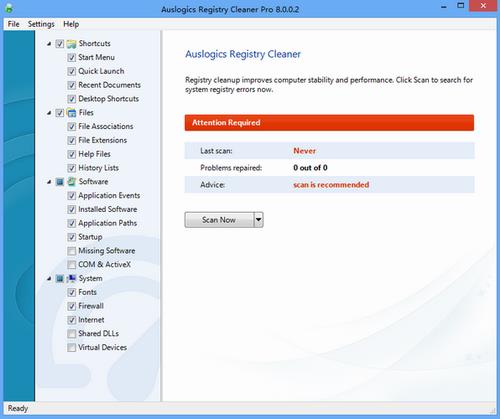 Auslogics Registry Cleaner Pro(系统注册表清理工具) cs slo 扫描仪 Clean Cleaner Reg Registry lea 文件 注册表 软件下载  第1张