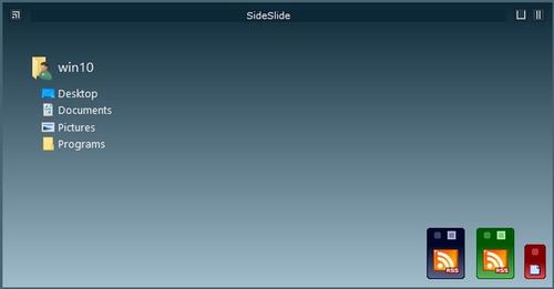 SideSlide(多功能桌面标签栏) RSS 桌面 in 快捷方式图标 2 快捷方式 电脑 strong on Slide 软件下载  第1张