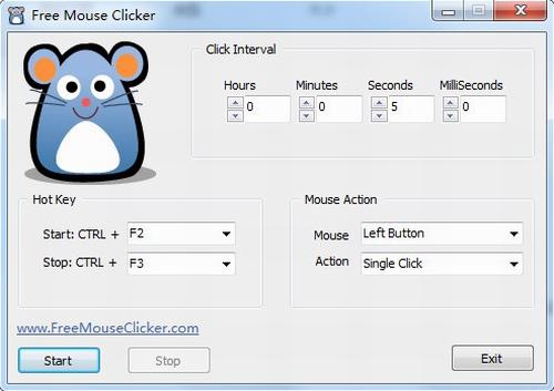 FreeMouseClicker(鼠标重复点击软件) 2 Free 电脑 Clicker Mouse ous ick on strong 鼠标 软件下载  第1张