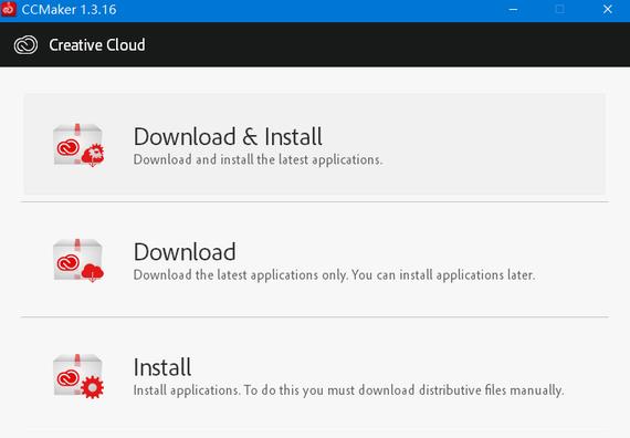 ccmaker(Adobe全家桶下载器) X cc mak cmake strong on 2 Adobe dobe obe 软件下载  第1张