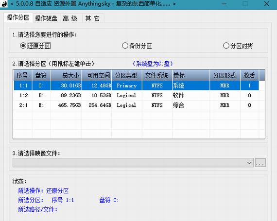 cgi plus(一键备份恢复工具) 系统分区 U in strong on 分区 备份 O G 2 软件下载  第1张