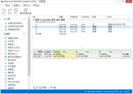 macrorit partition expert(磁盘分区工具) art partition 磁盘 in x strong 2 on 系统分区 分区 软件下载  第1张