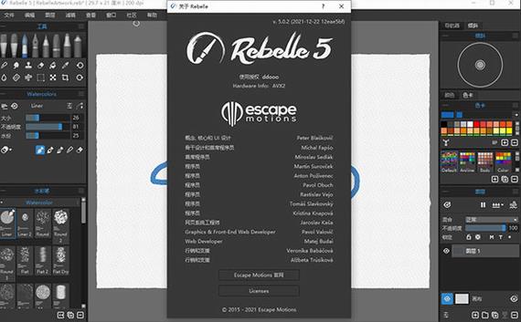 rebelle 5 pro(水墨画制作软件) pr 控制面板 5 pro 绘画 on strong 2 画笔工具 画笔 软件下载  第1张