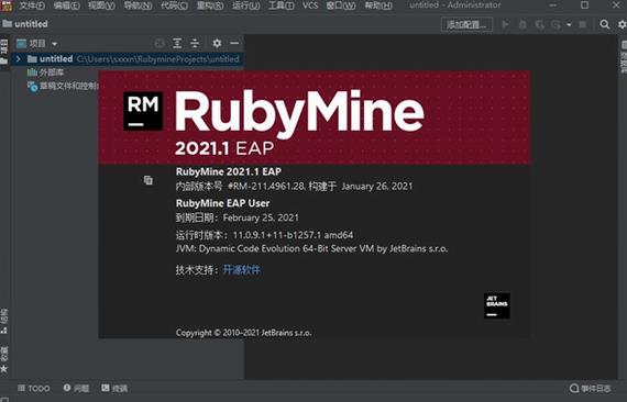 rubymine 2021(ruby集成开发环境) rubymine ai 文件 2021 strong by on 菜单栏 in 2 软件下载  第1张